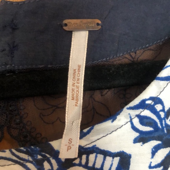 Free People floral high low open back dress - Picture 2 of 10